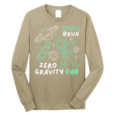 Space Bruh Zero Gravity Dab - Funny Astronaut Long Sleeve Shirt