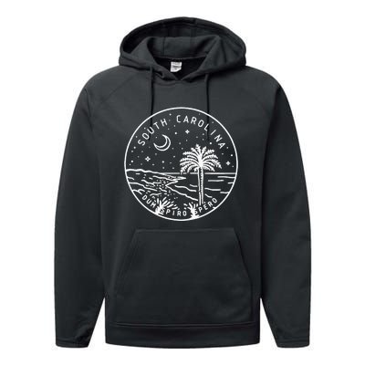 South Carolina 1788 State Of South Carolina Performance Fleece Hoodie