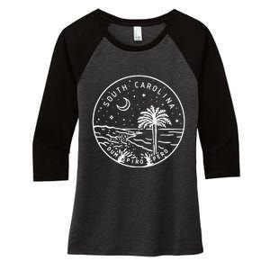 South Carolina 1788 State Of South Carolina Women's Tri-Blend 3/4-Sleeve Raglan Shirt