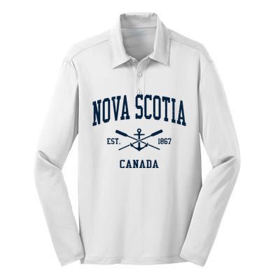 Scotia Canada 1867 Vintage Silk Touch Performance Long Sleeve Polo