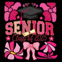 Senior Class 2025 Graduate Last Day Of School Coquette Bow Youth Performance Sprint T-Shirt
