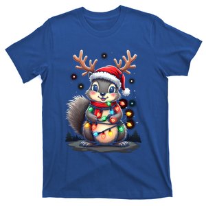 Squirrel Christmas 2024 With Lights And Holiday Xmas Funny Gift T-Shirt