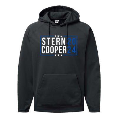 Stern Cooper 2024, Presidential Elect Campaign Men Women Performance Fleece Hoodie