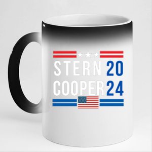 Stern Cooper 2024, Presidential Elect Campaign Men Women, Stern 2024 11oz Black Color Changing Mug