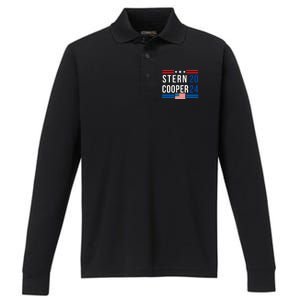 Stern Cooper 2024, Presidential Elect Campaign Men Women, Stern 2024 Performance Long Sleeve Polo