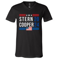 Stern Cooper 2024, Presidential Elect Campaign Men Women, Stern 2024 V-Neck T-Shirt