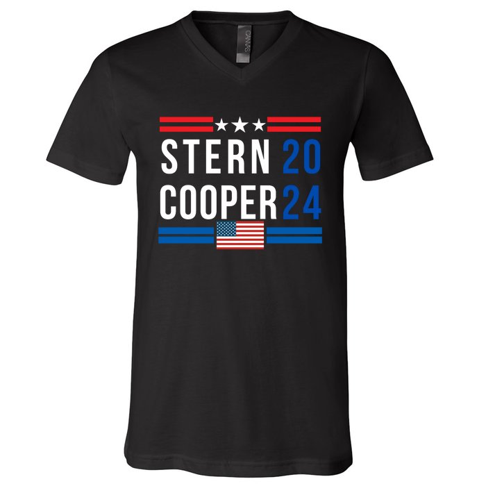 Stern Cooper 2024, Presidential Elect Campaign Men Women, Stern 2024 V-Neck T-Shirt