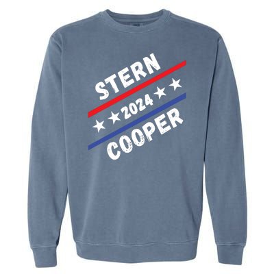 Stern Cooper 2024 Elect Sterncooper Funny Presidential 2024 Campaign Election Garment-Dyed Sweatshirt