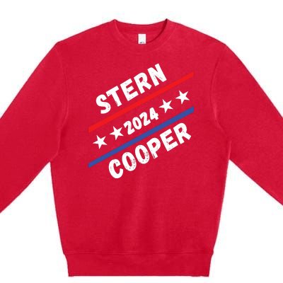 Stern Cooper 2024 Elect Sterncooper Funny Presidential 2024 Campaign Election Premium Crewneck Sweatshirt