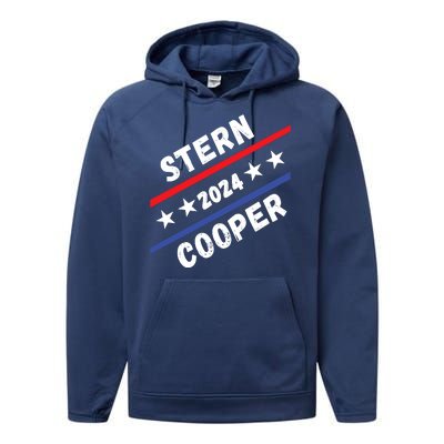 Stern Cooper 2024 Elect Sterncooper Funny Presidential 2024 Campaign Election Performance Fleece Hoodie