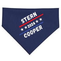 Stern Cooper 2024 Elect Sterncooper Funny Presidential 2024 Campaign Election USA-Made Doggie Bandana