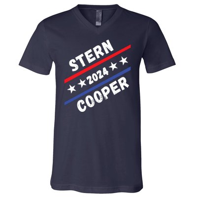 Stern Cooper 2024 Elect Sterncooper Funny Presidential 2024 Campaign Election V-Neck T-Shirt