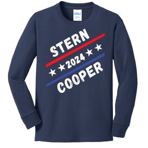 Stern Cooper 2024 Elect Sterncooper Funny Presidential 2024 Campaign Election Kids Long Sleeve Shirt