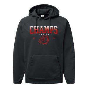 Sec Champ 2024 Bulldog Performance Fleece Hoodie