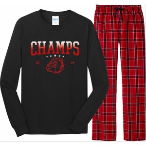 Sec Champ 2024 Bulldog Long Sleeve Pajama Set