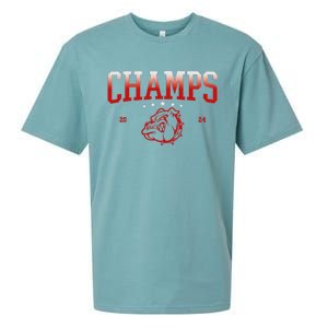 Sec Champ 2024 Bulldog Sueded Cloud Jersey T-Shirt