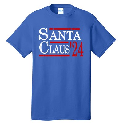 Santa Claus 2024 President Funny Christmas Xmas Holiday Meaningful Gift Tall T-Shirt