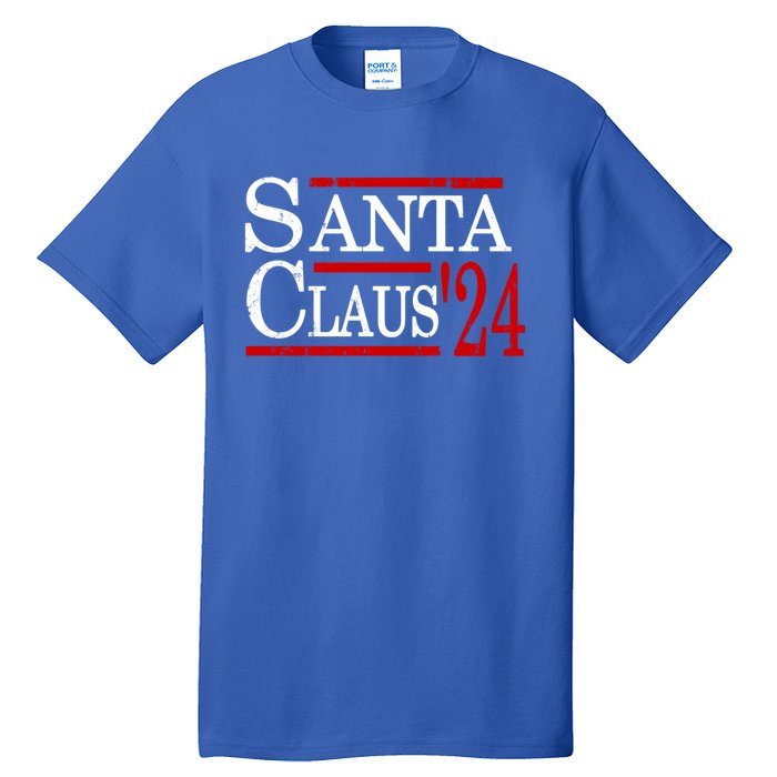 Santa Claus 2024 President Funny Christmas Xmas Holiday Meaningful Gift Tall T-Shirt