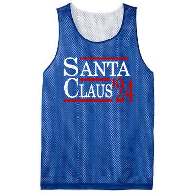 Santa Claus 2024 President Funny Christmas Xmas Holiday Meaningful Gift Mesh Reversible Basketball Jersey Tank