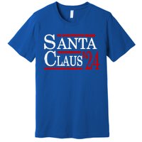 Santa Claus 2024 President Funny Christmas Xmas Holiday Meaningful Gift Premium T-Shirt