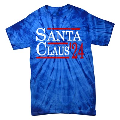 Santa Claus 2024 President Funny Christmas Xmas Holiday Meaningful Gift Tie-Dye T-Shirt