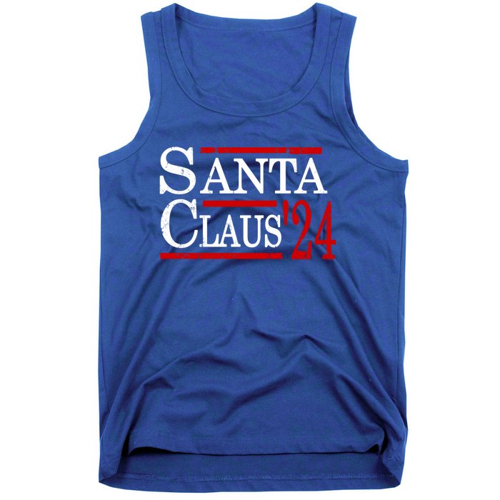 Santa Claus 2024 President Funny Christmas Xmas Holiday Meaningful Gift Tank Top