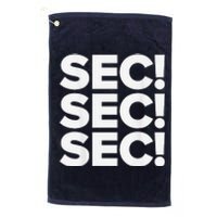 Sec Champs 2024 Baseball Locker Room Platinum Collection Golf Towel