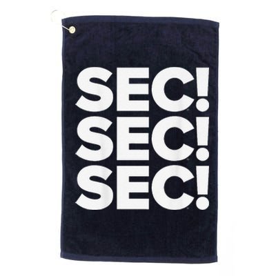 Sec Champs 2024 Baseball Locker Room Platinum Collection Golf Towel