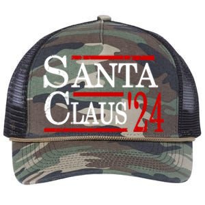 Santa Claus 2024 President Funny Christmas Xmas Holiday Meaningful Gift Retro Rope Trucker Hat Cap