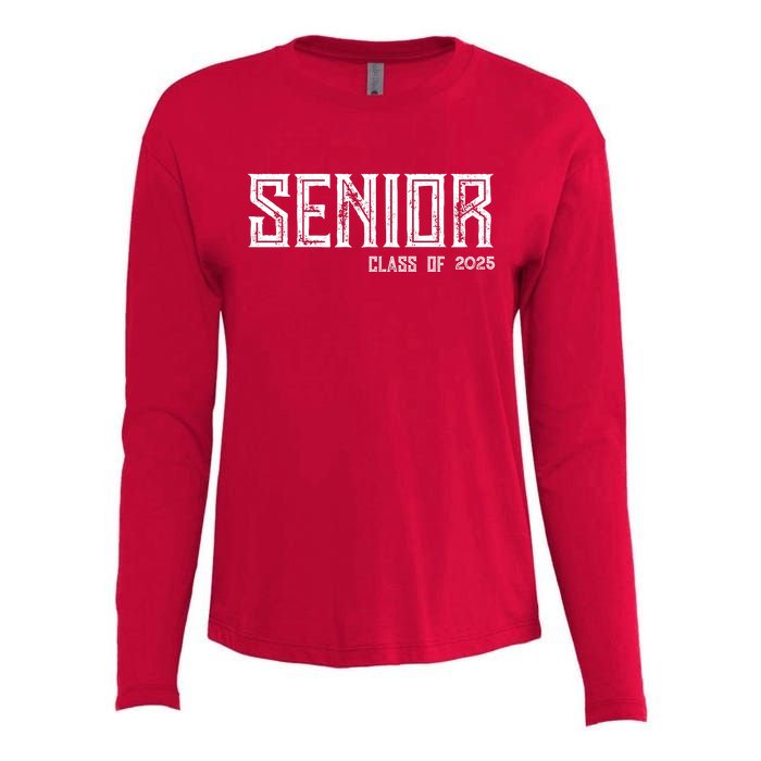 Senior Class 2025 Womens Cotton Relaxed Long Sleeve T-Shirt