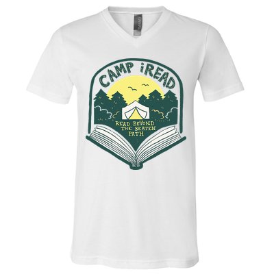 Summer Camp 2022 Read Beyond the Beaten Path STEM Teacher V-Neck T-Shirt