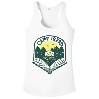 Summer Camp 2022 Read Beyond the Beaten Path STEM Teacher Ladies PosiCharge Competitor Racerback Tank