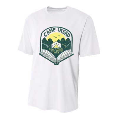 Summer Camp 2022 Read Beyond the Beaten Path STEM Teacher Youth Performance Sprint T-Shirt