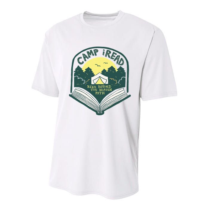 Summer Camp 2022 Read Beyond the Beaten Path STEM Teacher Youth Performance Sprint T-Shirt