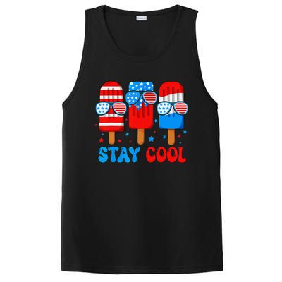 Stay Cool 4th Of July Popsicle American Flag PosiCharge Competitor Tank