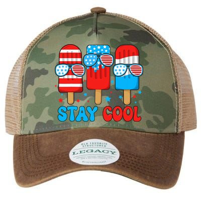Stay Cool 4th July Popsicle Legacy Tie Dye Trucker Hat