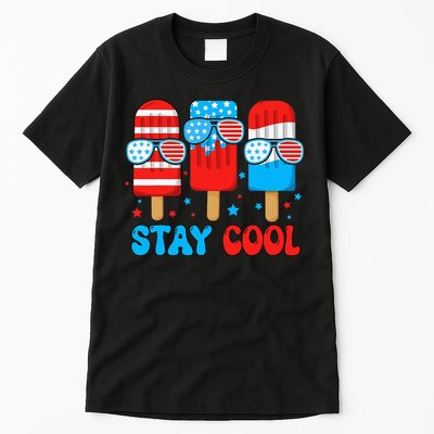 Stay Cool 4th July Popsicle Tall T-Shirt