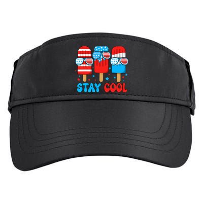 Stay Cool 4th July Popsicle Adult Drive Performance Visor