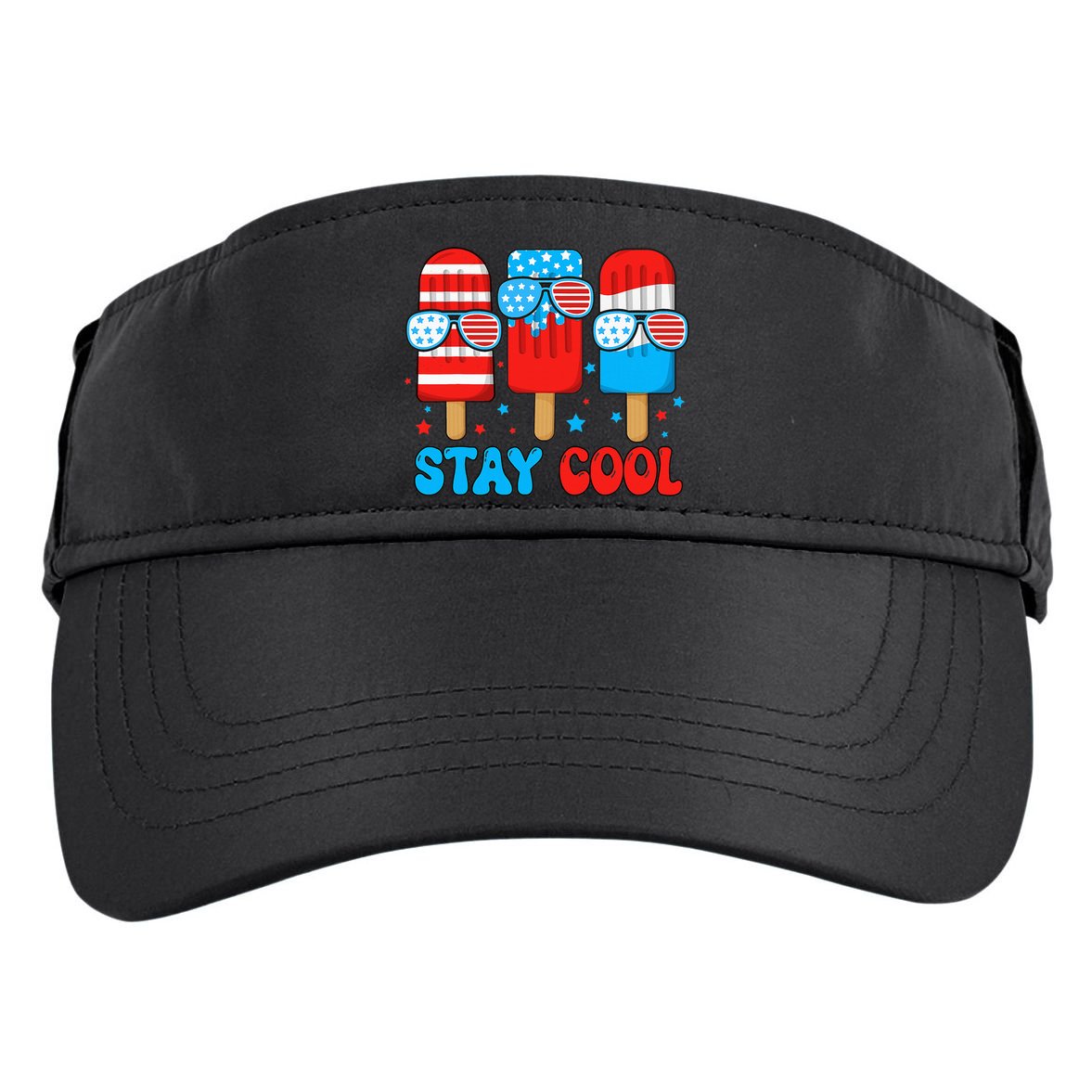 Stay Cool 4th July Popsicle Adult Drive Performance Visor