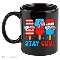Stay Cool 4th July Popsicle 11oz C Handle Ceramic Mug