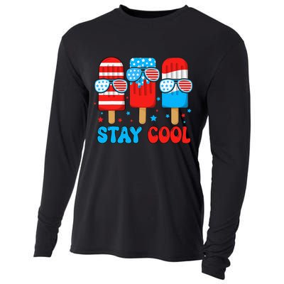 Stay Cool 4th July Popsicle Cooling Performance Long Sleeve Crew