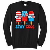 Stay Cool 4th July Popsicle Tall Sweatshirt