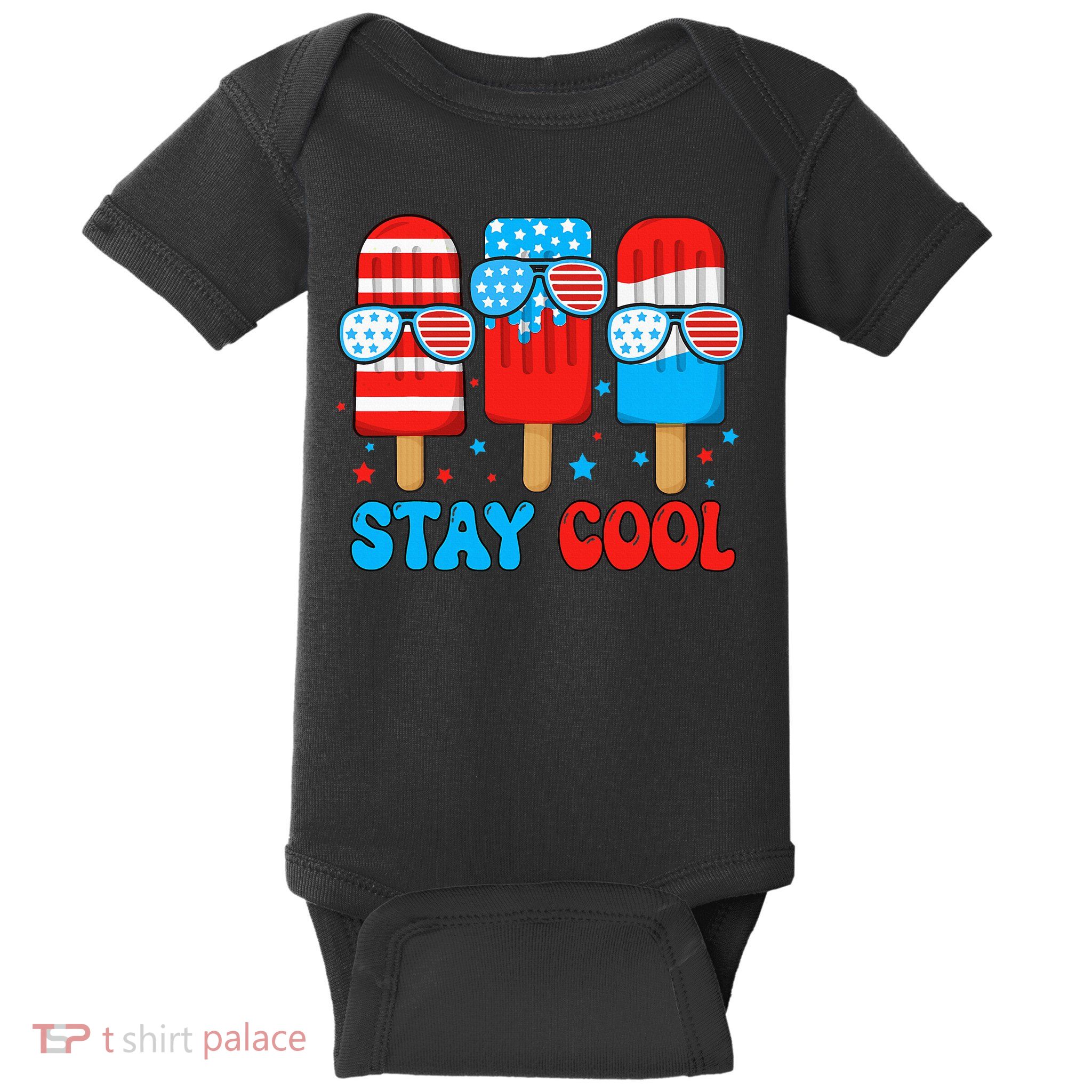 Stay Cool 4th July Popsicle Baby Bodysuit