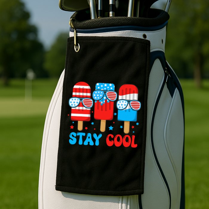 Stay Cool 4th July Popsicle Golf Towel