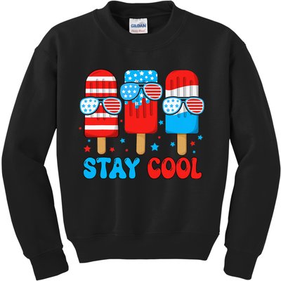 Stay Cool 4th July Popsicle Kids Sweatshirt