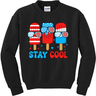 Stay Cool 4th July Popsicle Kids Sweatshirt