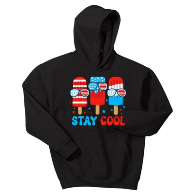 Stay Cool 4th July Popsicle Kids Hoodie