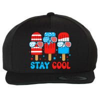 Stay Cool 4th July Popsicle Wool Snapback Cap