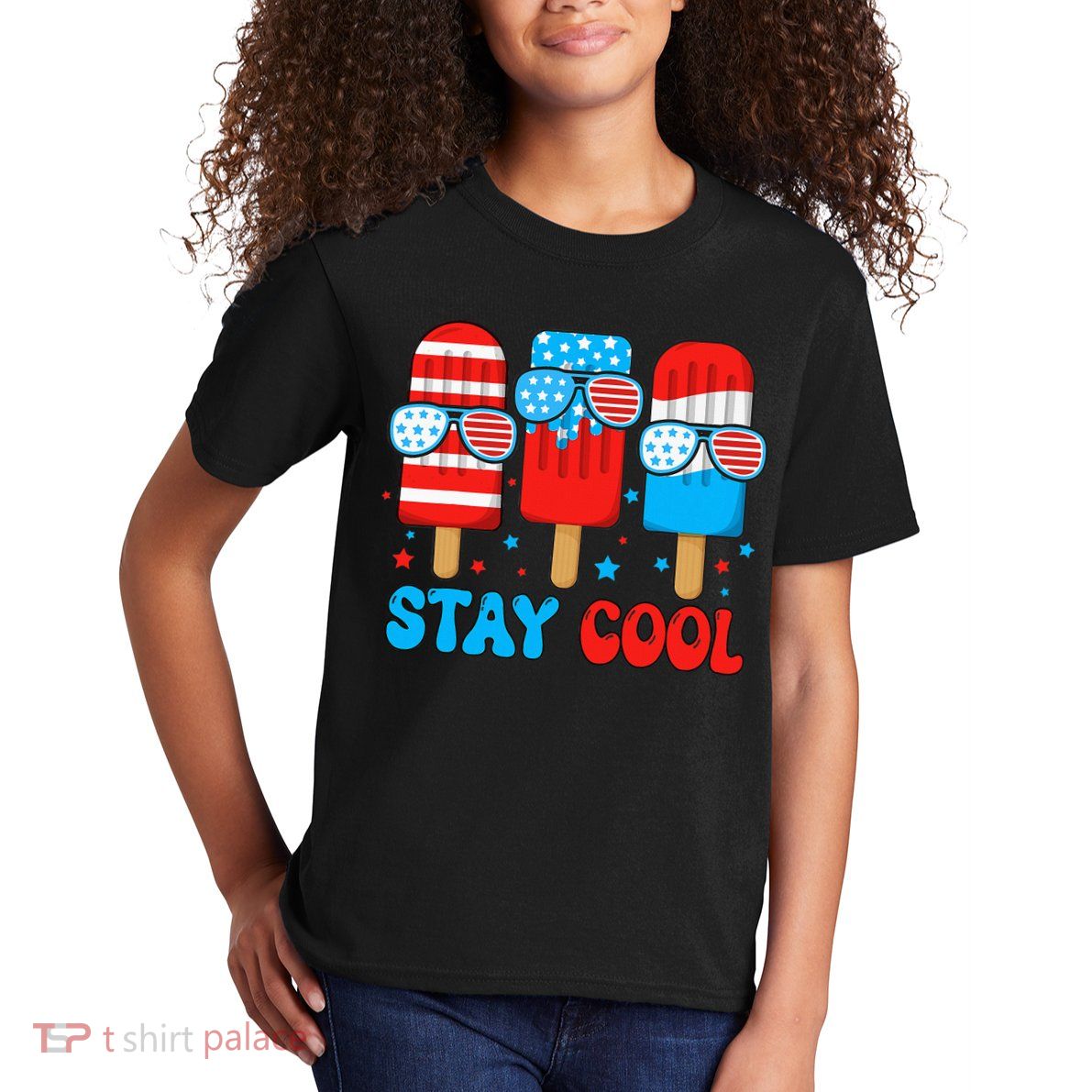Stay Cool 4th July Popsicle Kids T-Shirt