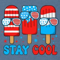 Stay Cool 4th July Popsicle Garment-Dyed Sweatshirt